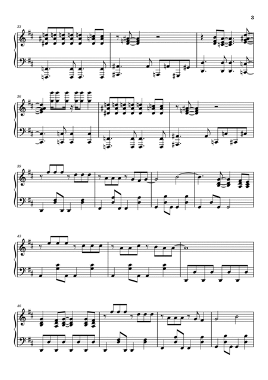 My Life My Life Piano Solo scores gallery preview page 3
