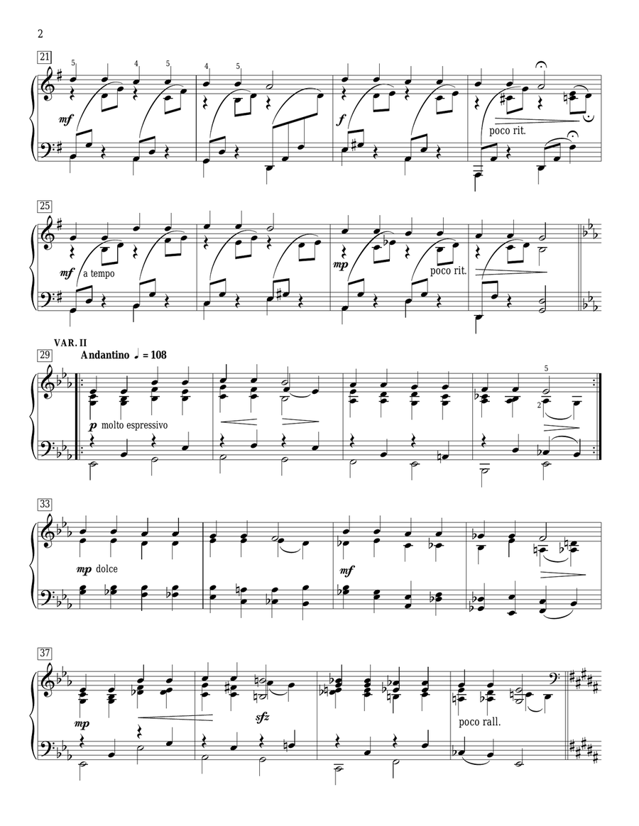 Variations On Twinkle, Twinkle, Little Star Piano Method scores gallery preview page 2