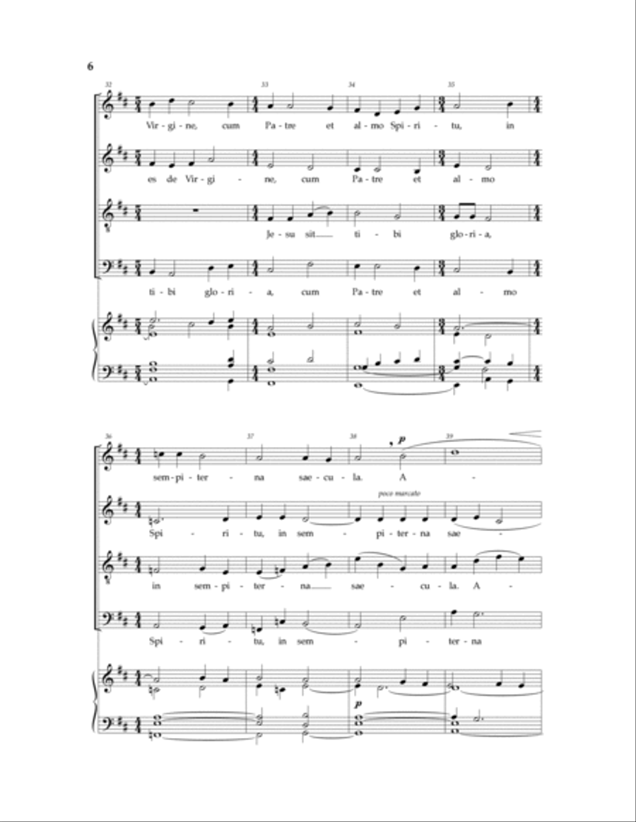 Maria, Mater Gratiae 4-Part scores gallery preview page 4