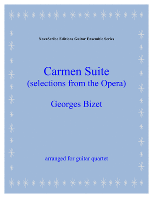 Carmen Suite (selections from the opera) arr. for guitar quartet
