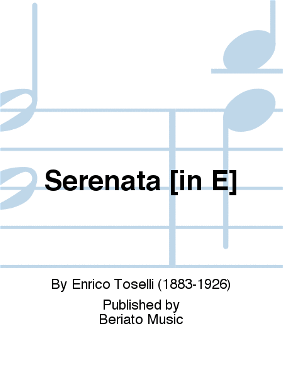 Serenata [in E] Piano, Vocal, Guitar scores gallery preview page 1