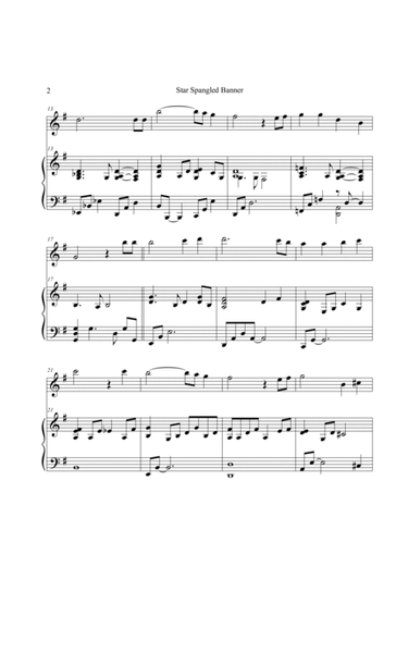 The Star Spangled Banner for Piano and Flute image number null