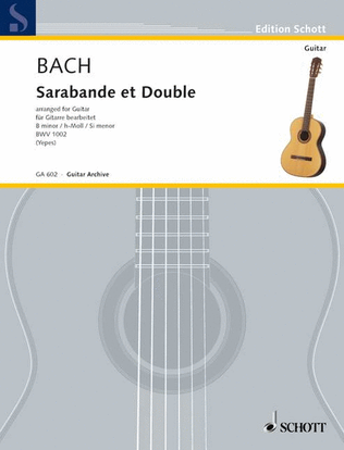 Book cover for Sarabande and Double B Minor
