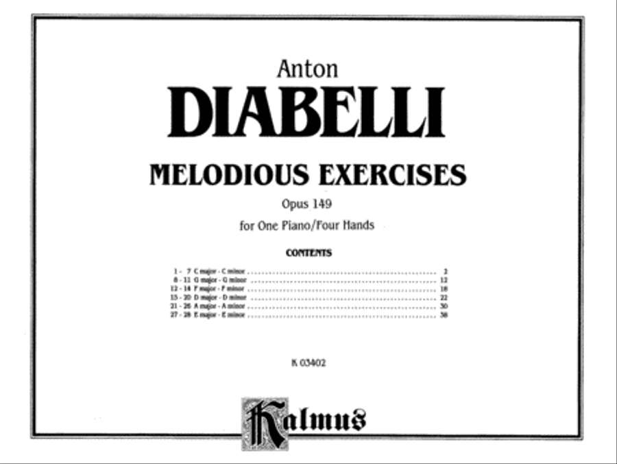 Melodious Exercises, Op. 149