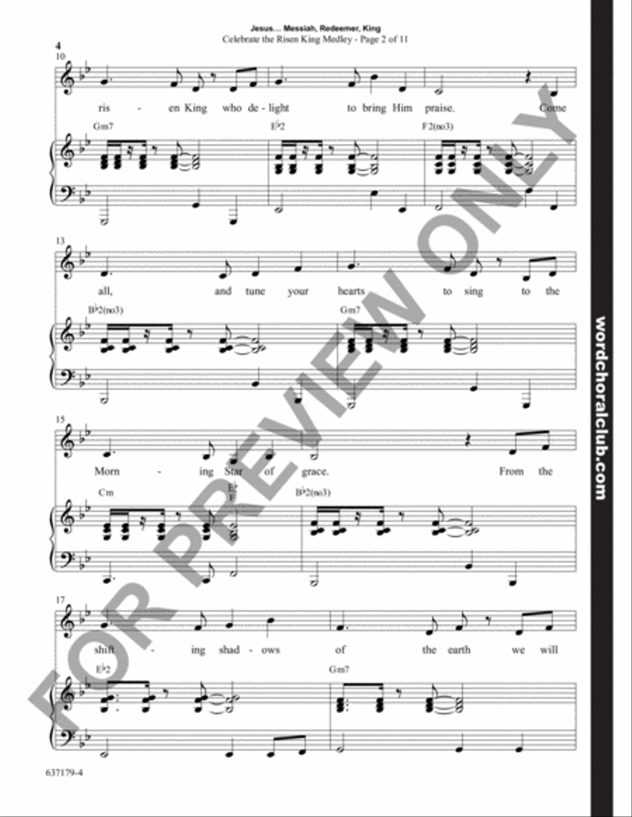 Jesus...Messiah, Redeemer, King - Choral Book Unison Choir scores gallery preview page 5