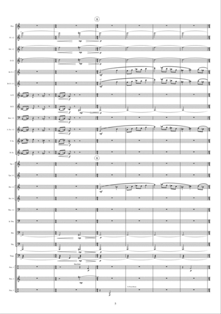 Dissimulation for Band Concert Band scores gallery preview page 5