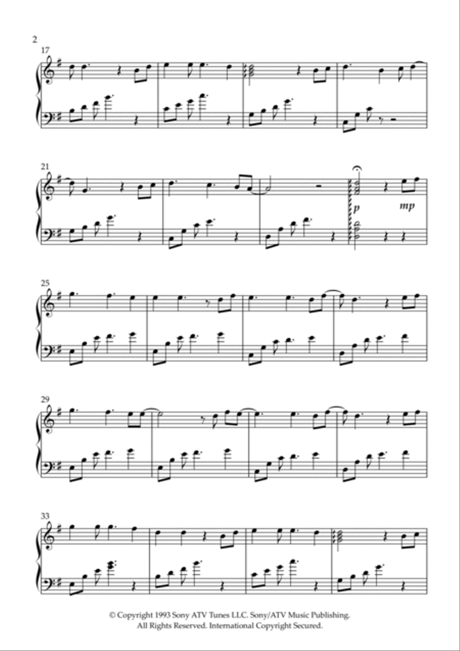 The Last Unicorn (main Theme) Celtic Harp scores gallery preview page 2