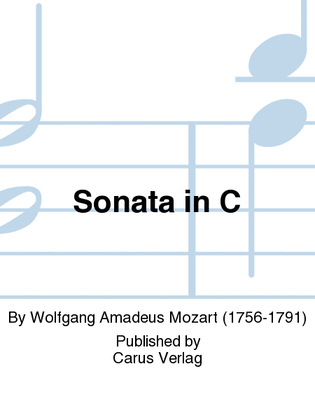 Book cover for Sonata in C major