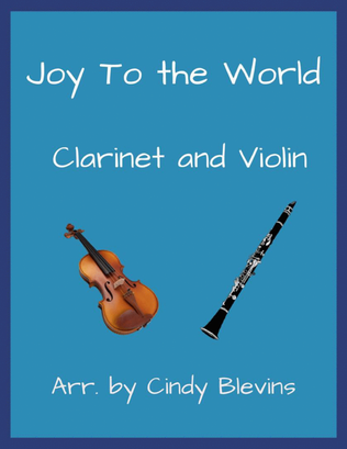 Book cover for Joy To the World, Clarinet and Violin