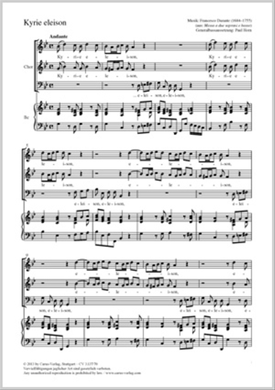 Kyrie eleison 3-Part scores gallery preview page 1
