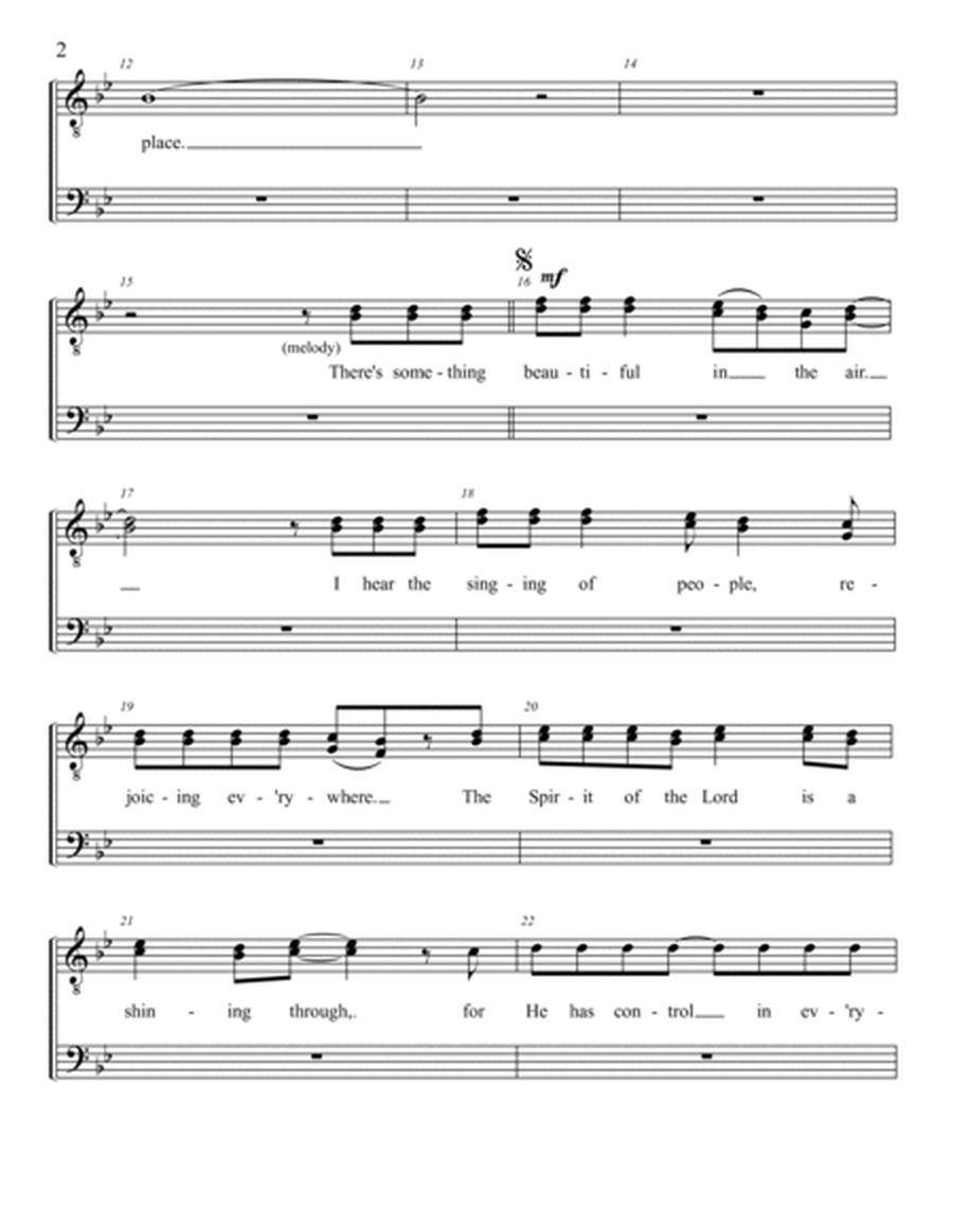 THERE'S SOMETHING GOING ON, Praise Lead Sheet (Includes Melody, Lyrics & Chords) image number null