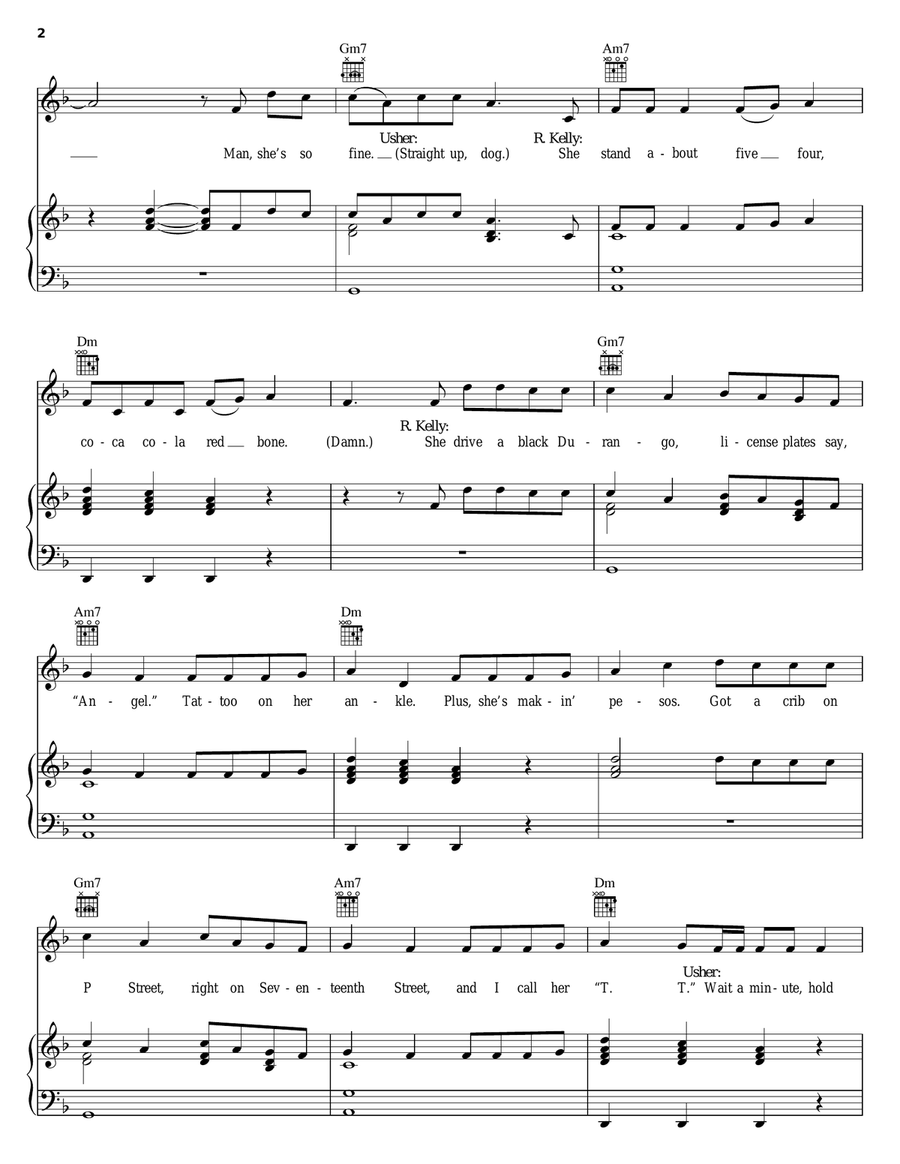 Same Girl Piano, Vocal, Guitar scores gallery preview page 2