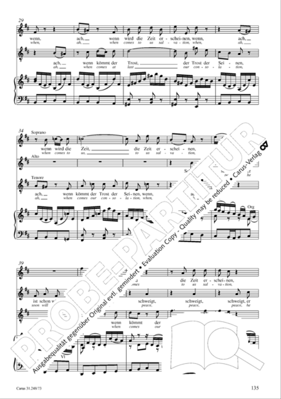 Christmas Oratorio (Weihnachtsoratorium, Teile IV-VI) 4-Part scores gallery preview page 56