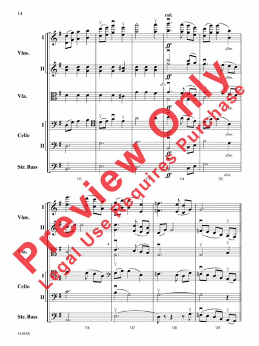 Country Song String Orchestra scores gallery preview page 15