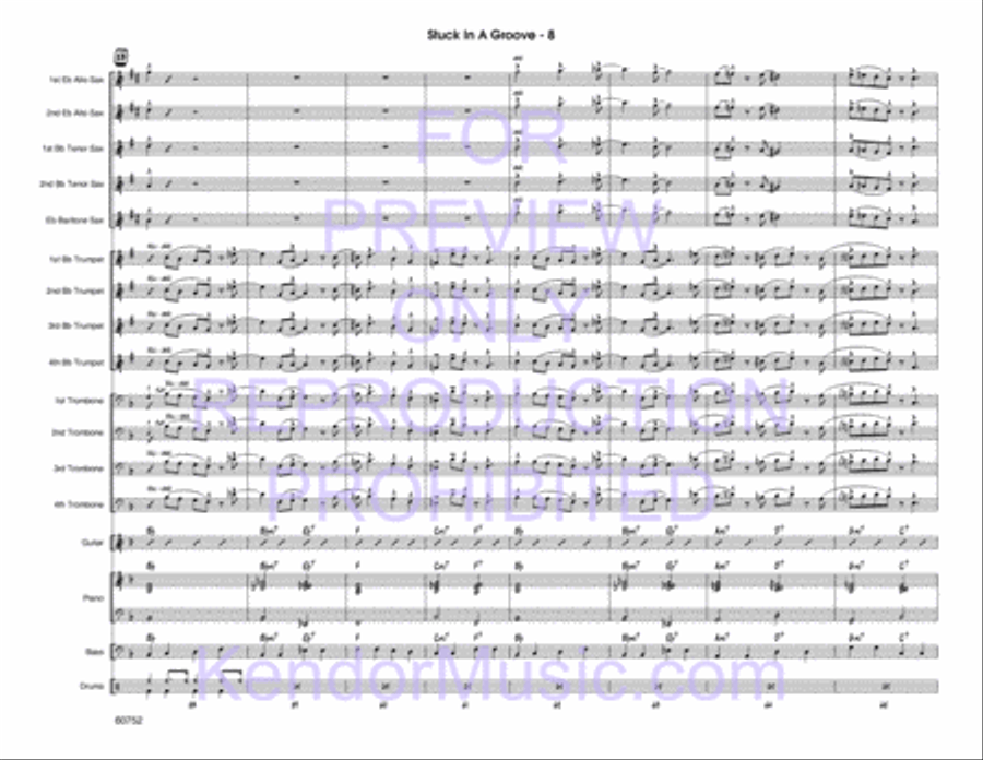 Stuck In A Groove Jazz Ensemble scores gallery preview page 9
