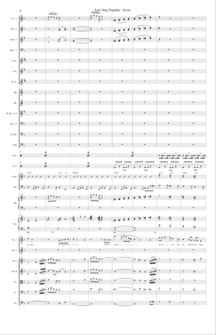 Let's Stay Together Full Orchestra scores gallery preview page 4