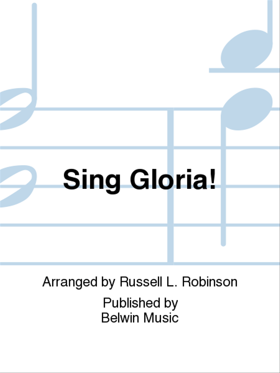 Book cover for Sing Gloria!