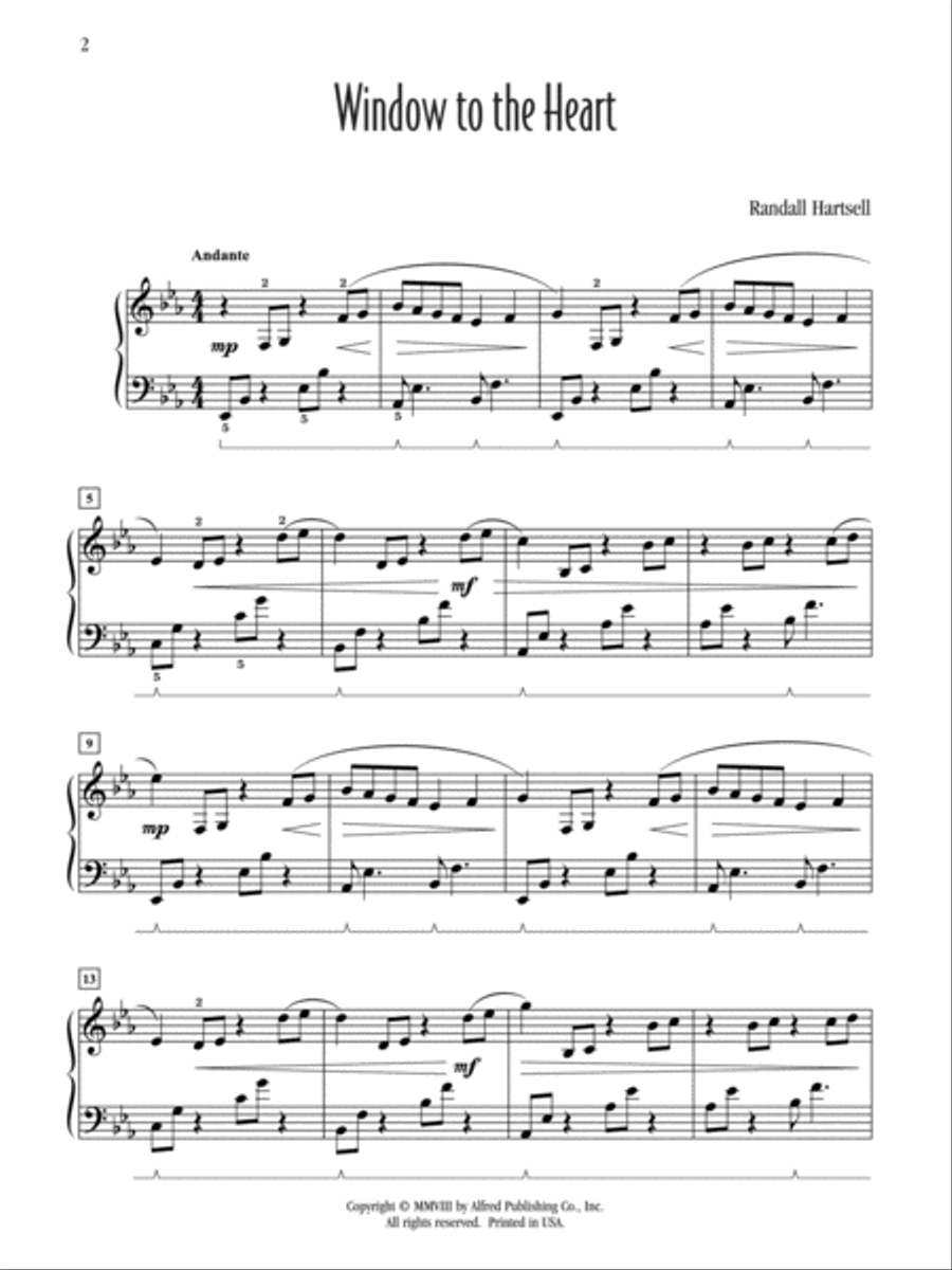 Window to the Heart Piano Solo scores gallery preview page 2