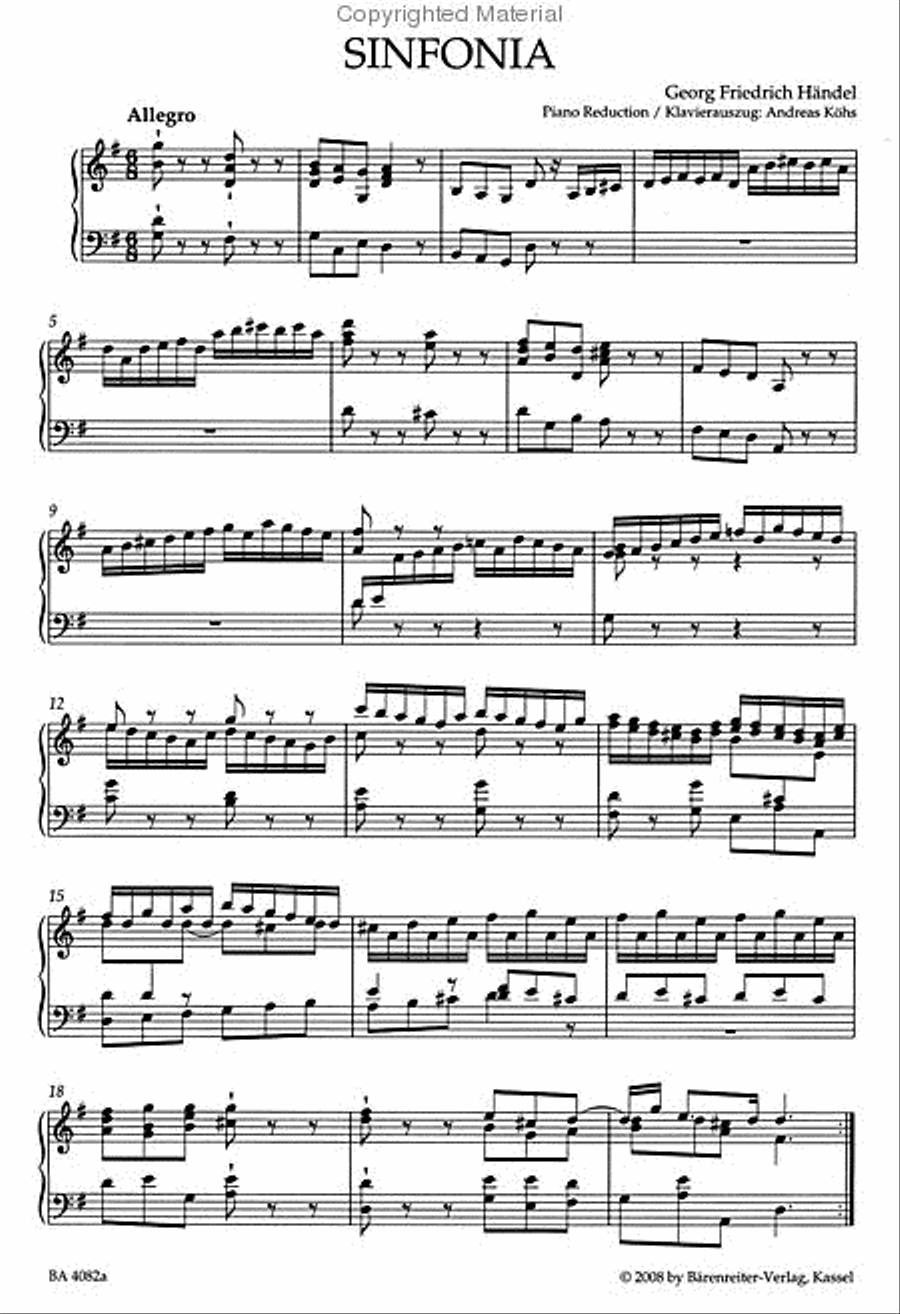 Athalia HWV 52 Athalia HWV 52 Tenor Voice scores gallery preview page 2