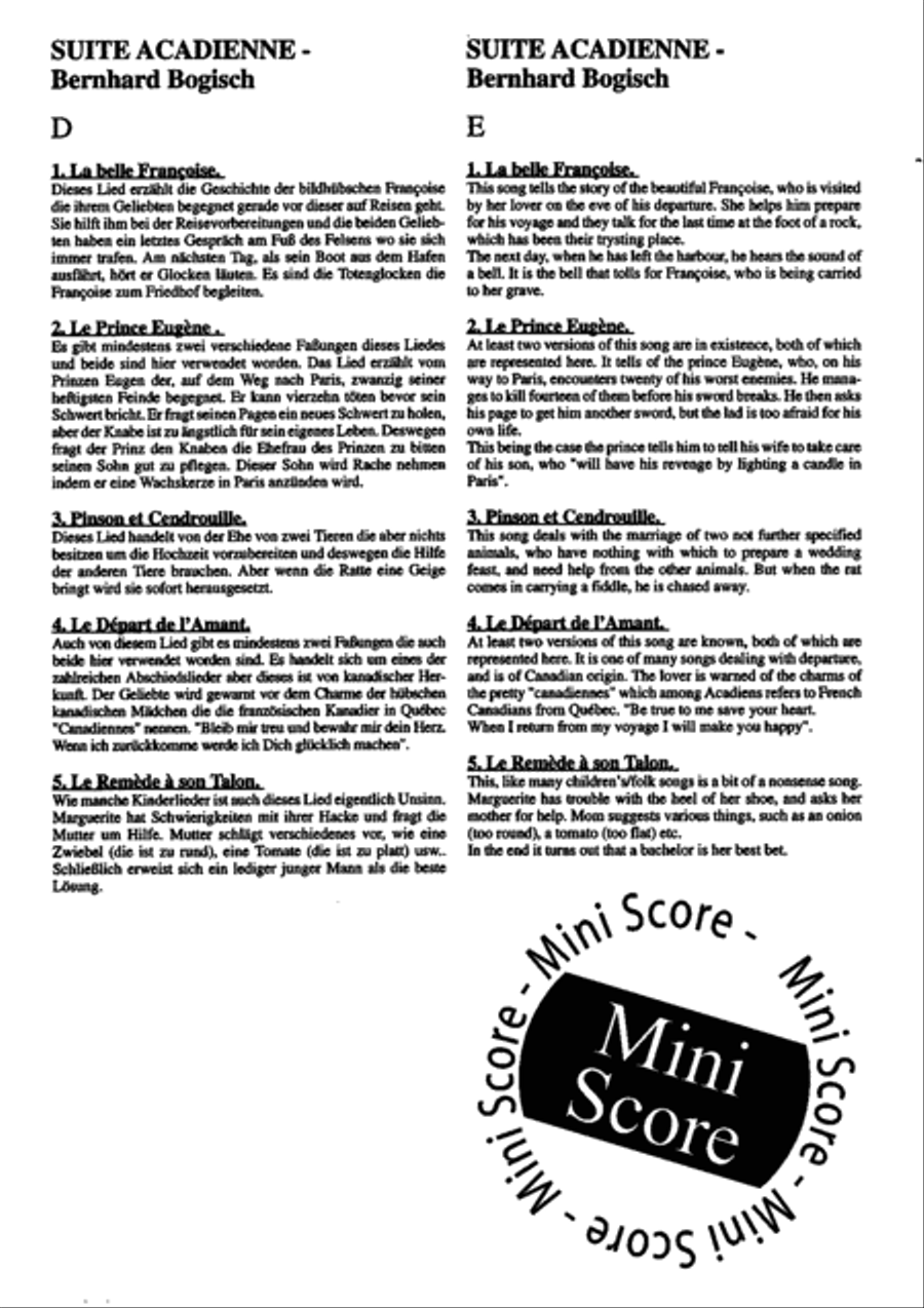 Suite Acadienne Concert Band scores gallery preview page 50