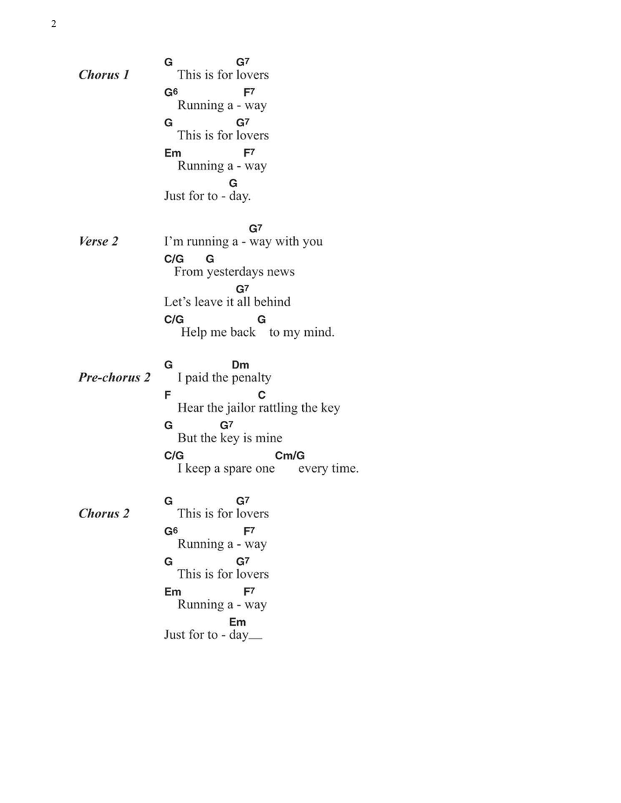 For Lovers Easy Guitar scores gallery preview page 2