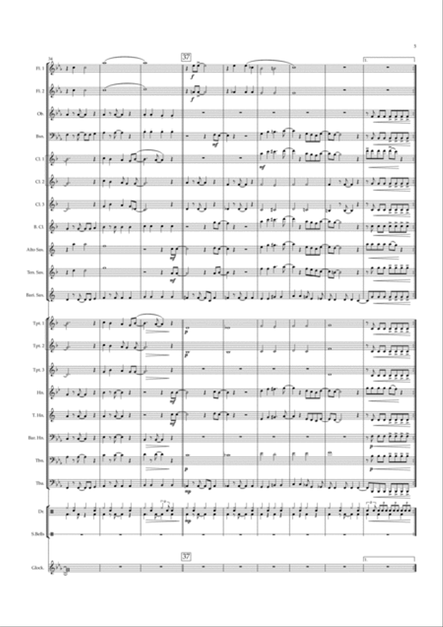 Underneath The Tree Concert Band scores gallery preview page 5