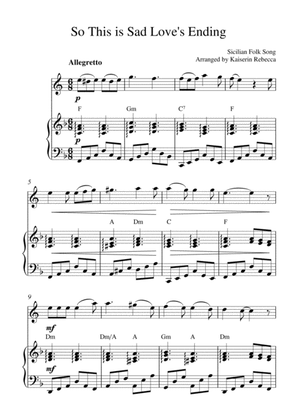 So This is Sad Love's Ending (English horn solo and piano accompaniment)