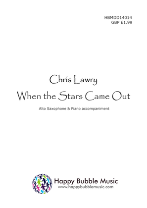 Book cover for When the Stars Came Out - for Alto Saxophone & Piano (from Scenes from a Parisian Cafe)