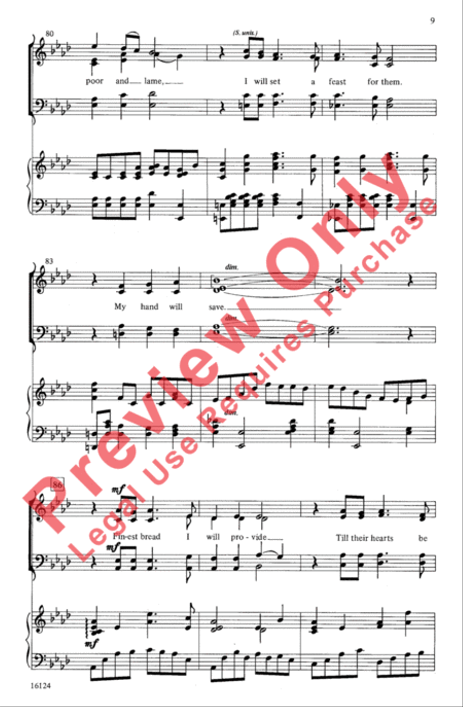 Here I Am, Lord 4-Part scores gallery preview page 9