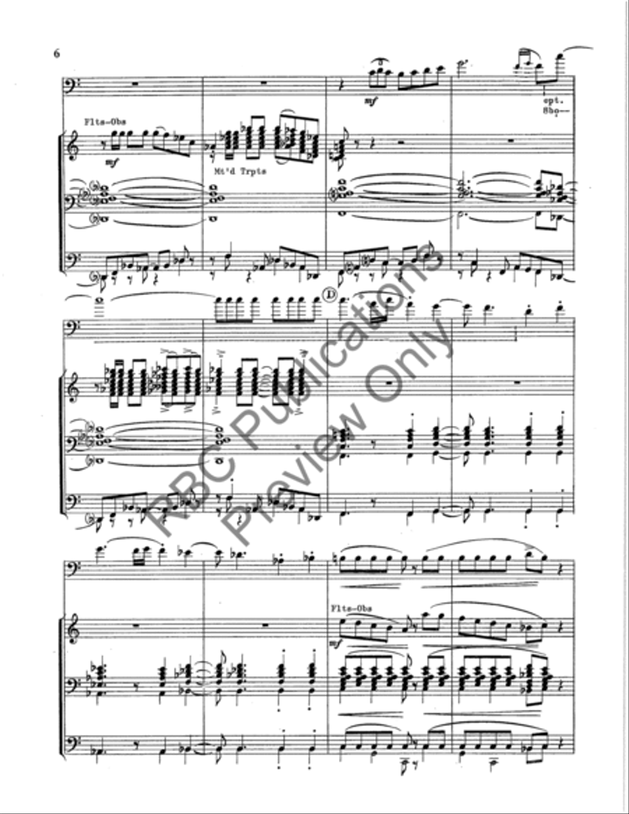 Aria For Trombone Aria For Trombone Concert Band scores gallery preview page 7