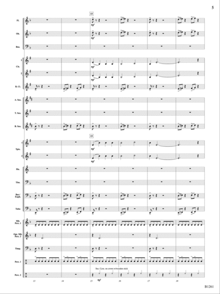 The Lightning Spirit: Score Concert Band scores gallery preview page 5