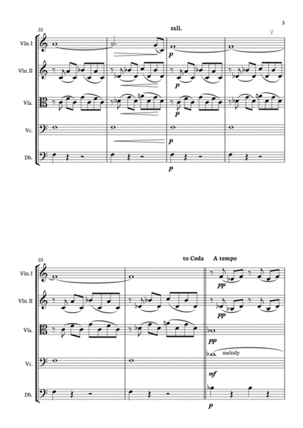 Ave Maria (Tanti anni prima) - String quintet / String Orchestra
