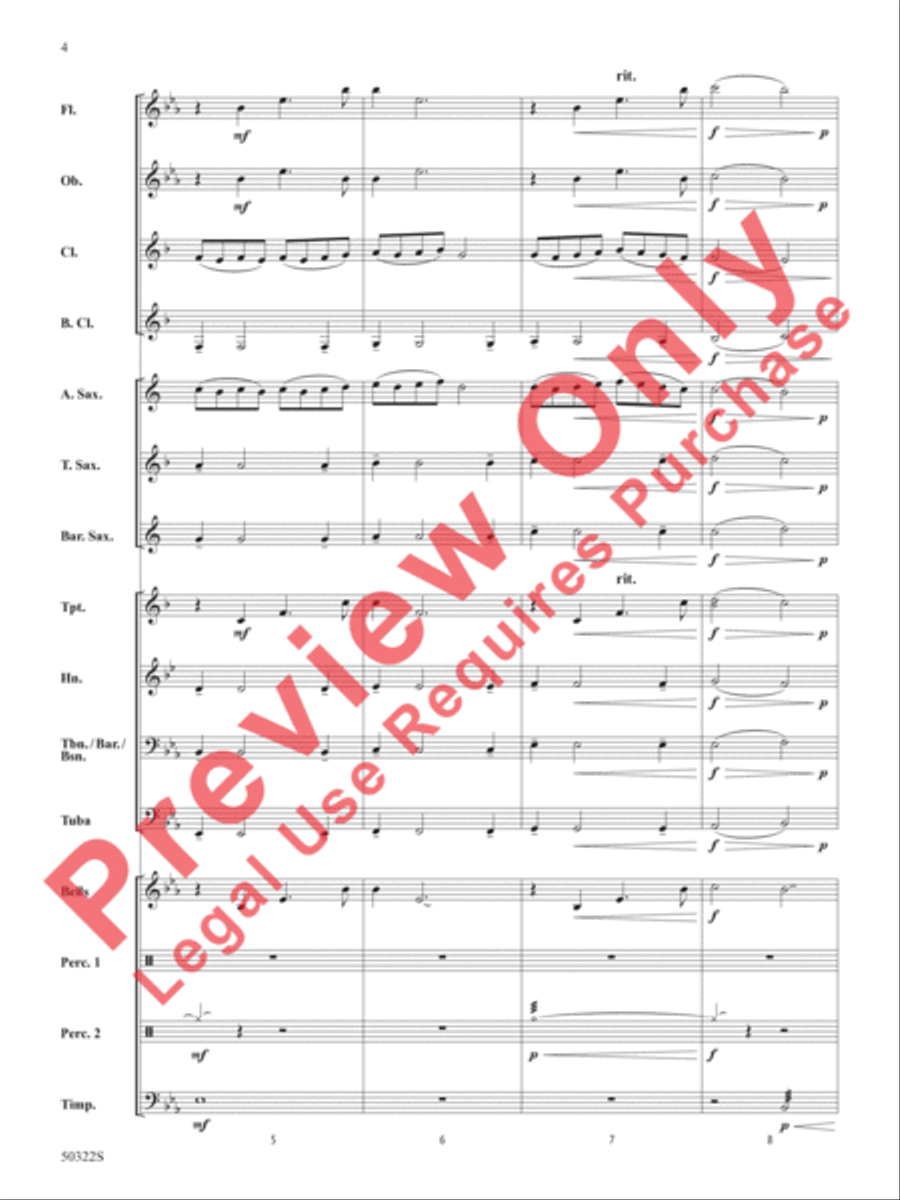 A Scottish Hymn A Scottish Hymn Concert Band scores gallery preview page 5