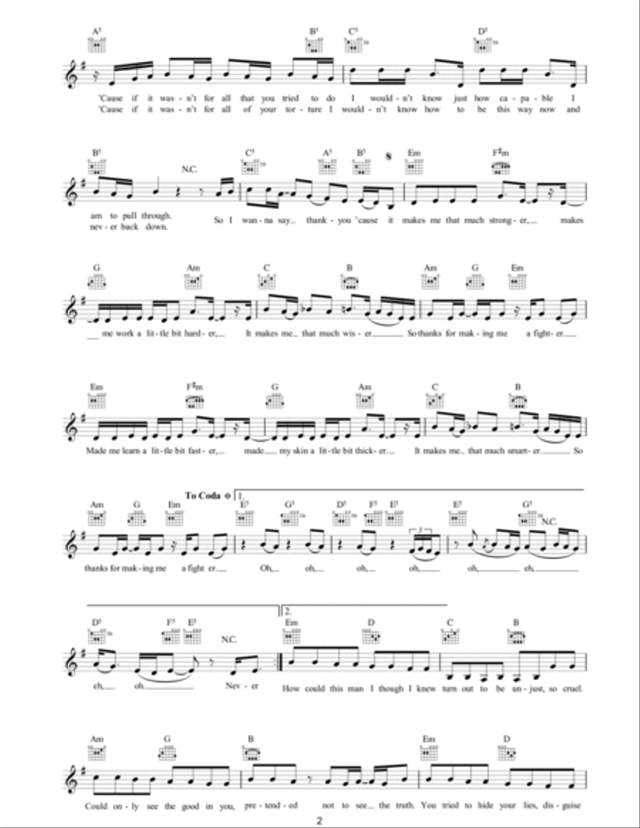 Fighter Piano scores gallery preview page 2