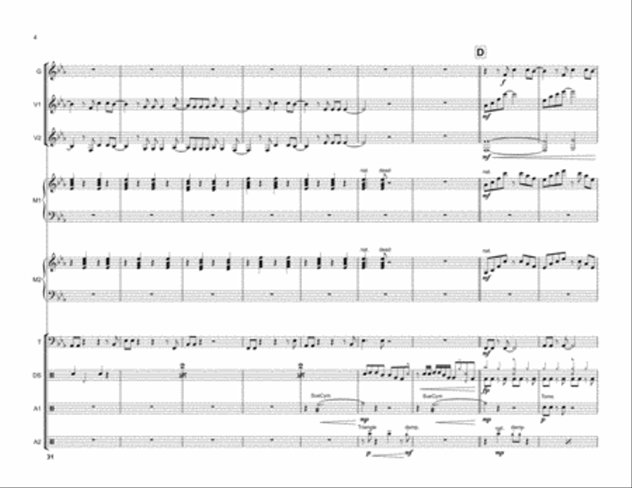 Radioactive Percussion Ensemble scores gallery preview page 4