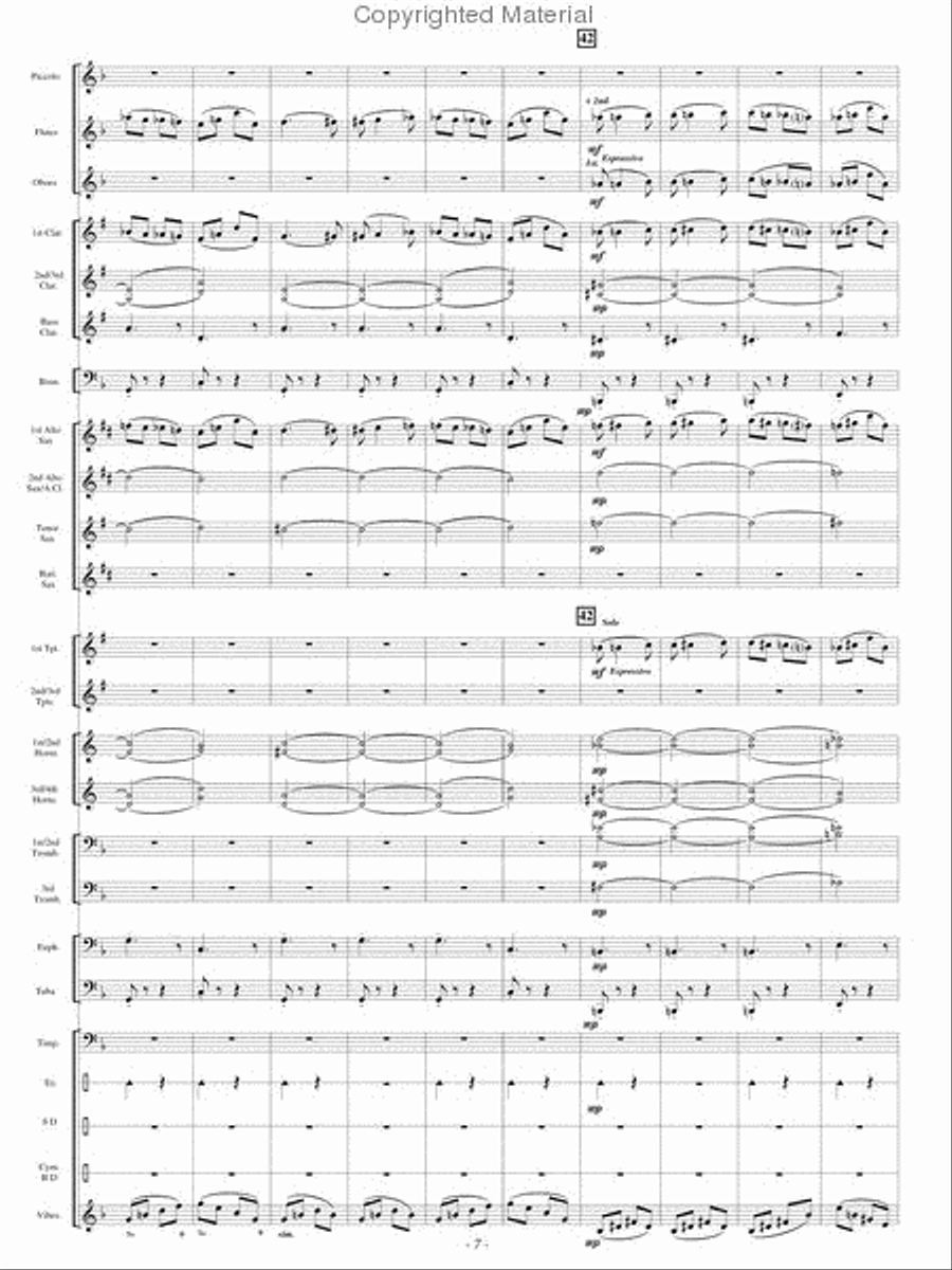 Festive Dance from Faust Concert Band scores gallery preview page 6