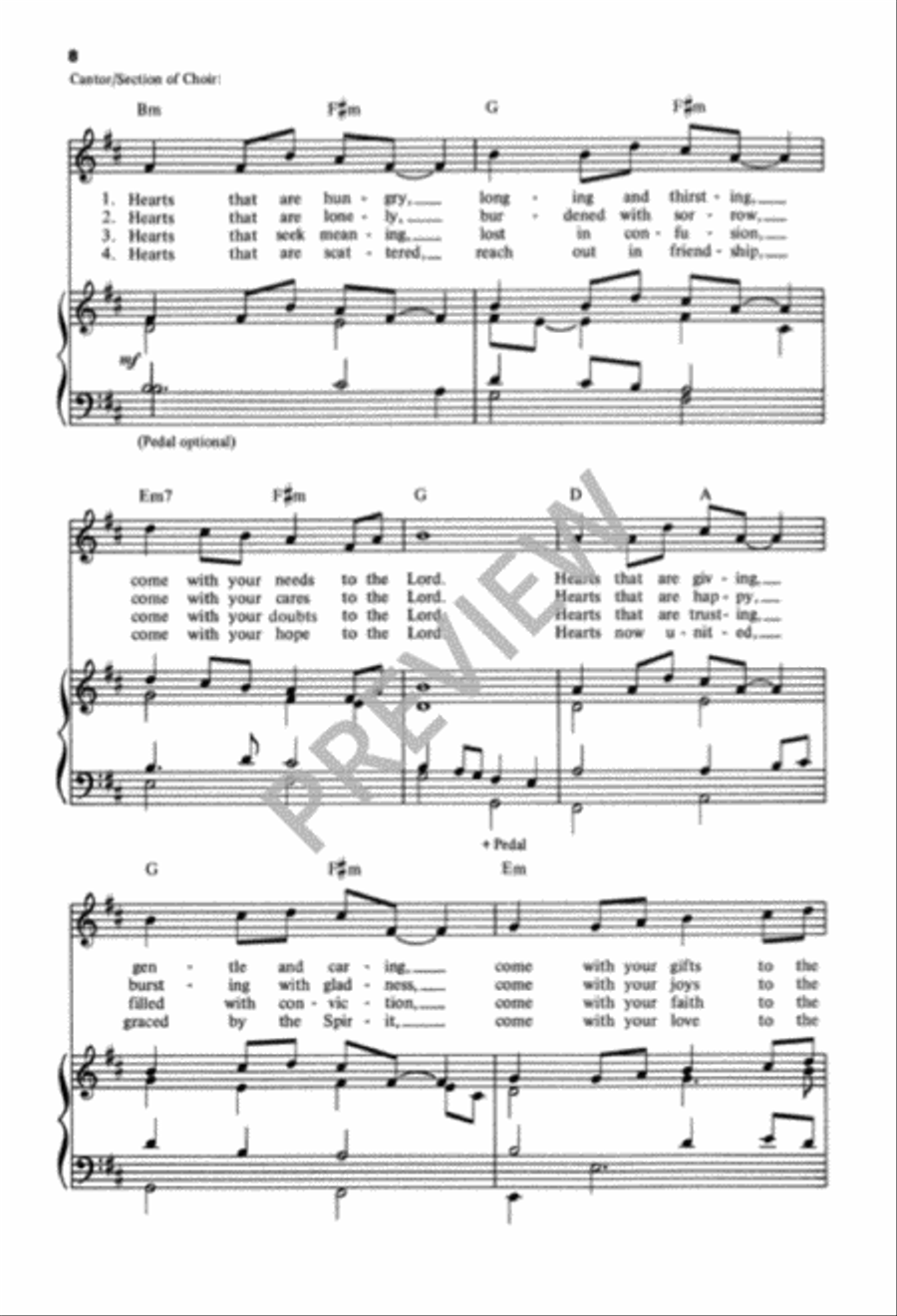 Make Us One In Christ 4-Part scores gallery preview page 9