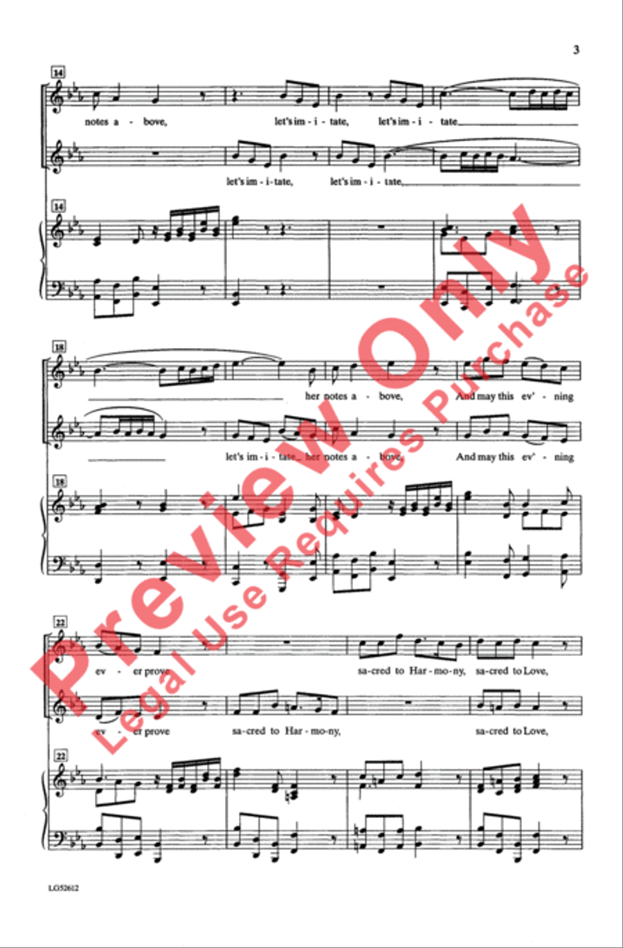 Let's Imitate Her Notes Let's Imitate Her Notes 2-Part scores gallery preview page 3