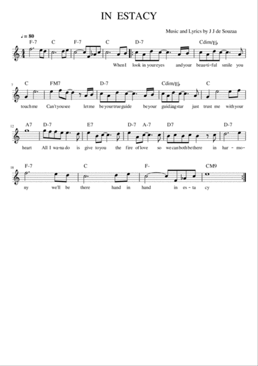 In Estacy In Estacy Small Ensemble scores gallery preview page 1