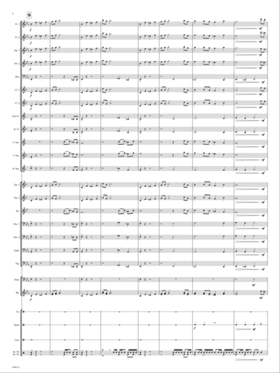 Madeira Beach Concert March Concert Band scores gallery preview page 4