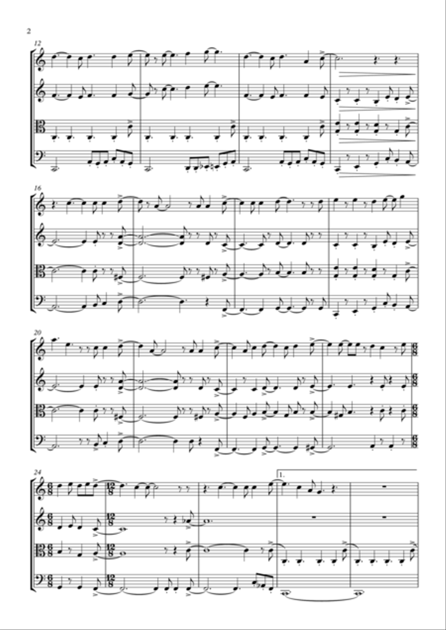 You're My Best Friend You're My Best Friend String Quartet scores gallery preview page 3