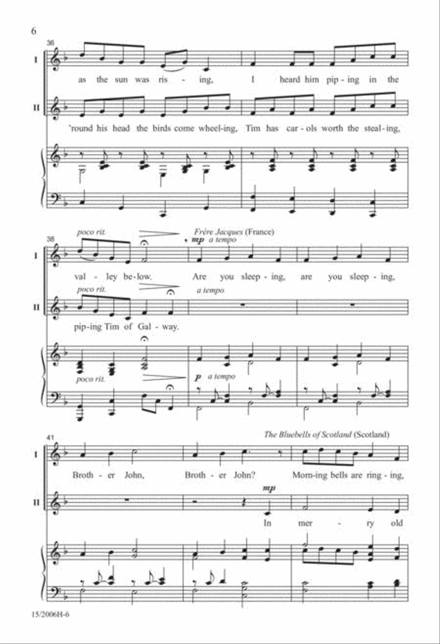 Around the World...in About Three Minutes 2-Part scores gallery preview page 6