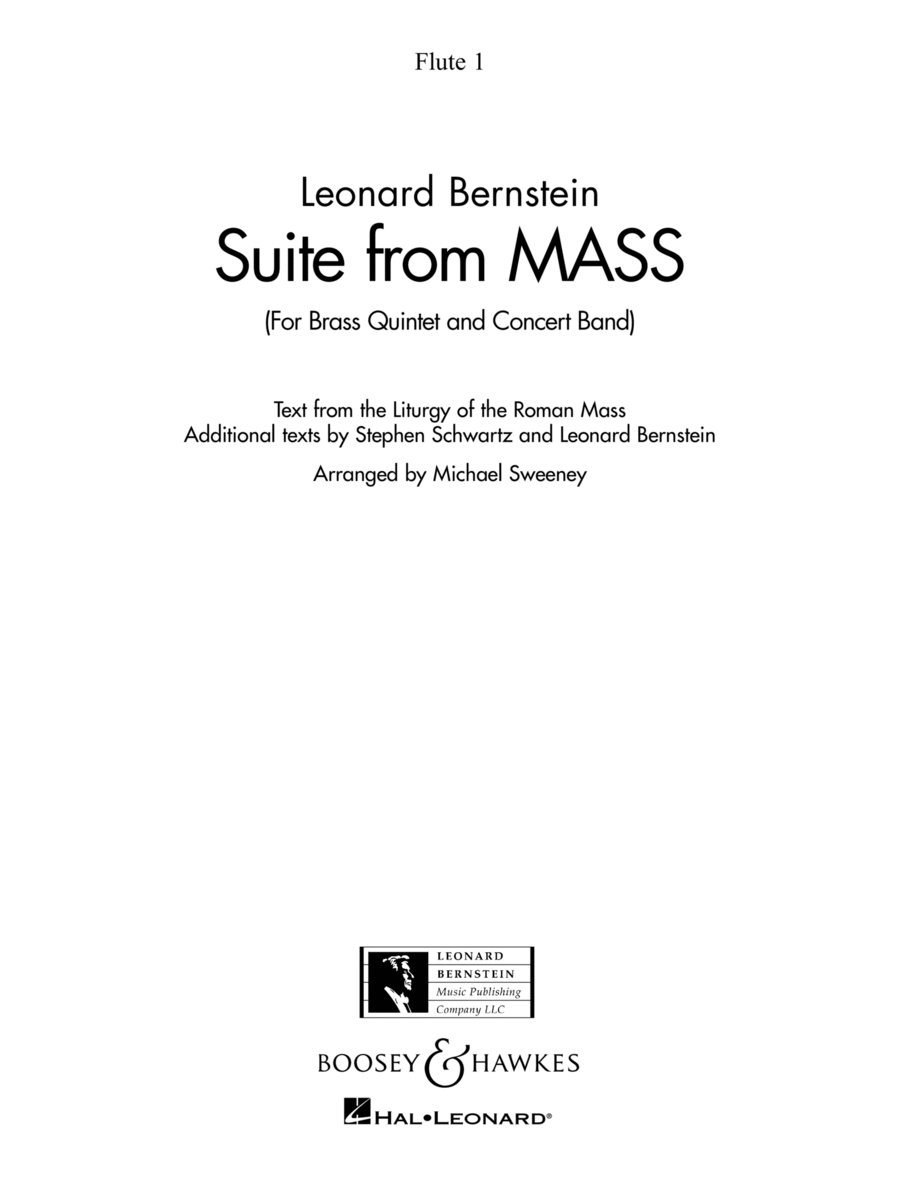 Suite from Mass (arr. Michael Sweeney) - Flute 1