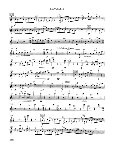 Bailes para Orquesta (For Two Solo Violins and String Orchestra): Solo 1st Violin