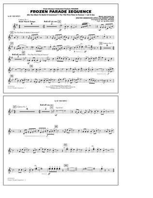 Frozen Parade Sequence - 1st Bb Trumpet