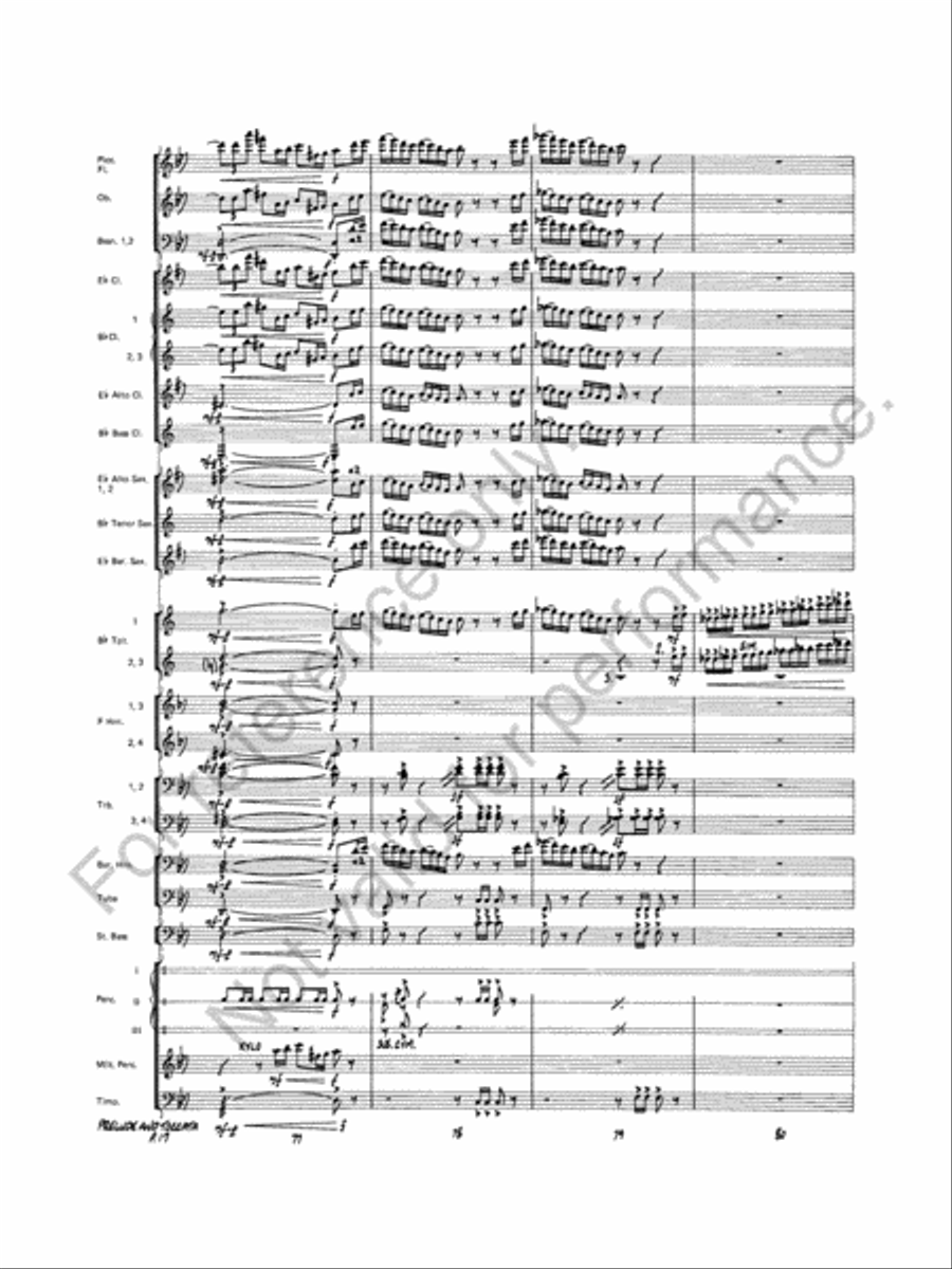 Prelude And Toccata Concert Band scores gallery preview page 18