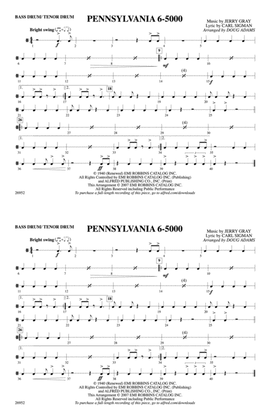 Pennsylvania 6-5000: Bass Drum/Tenor Drum