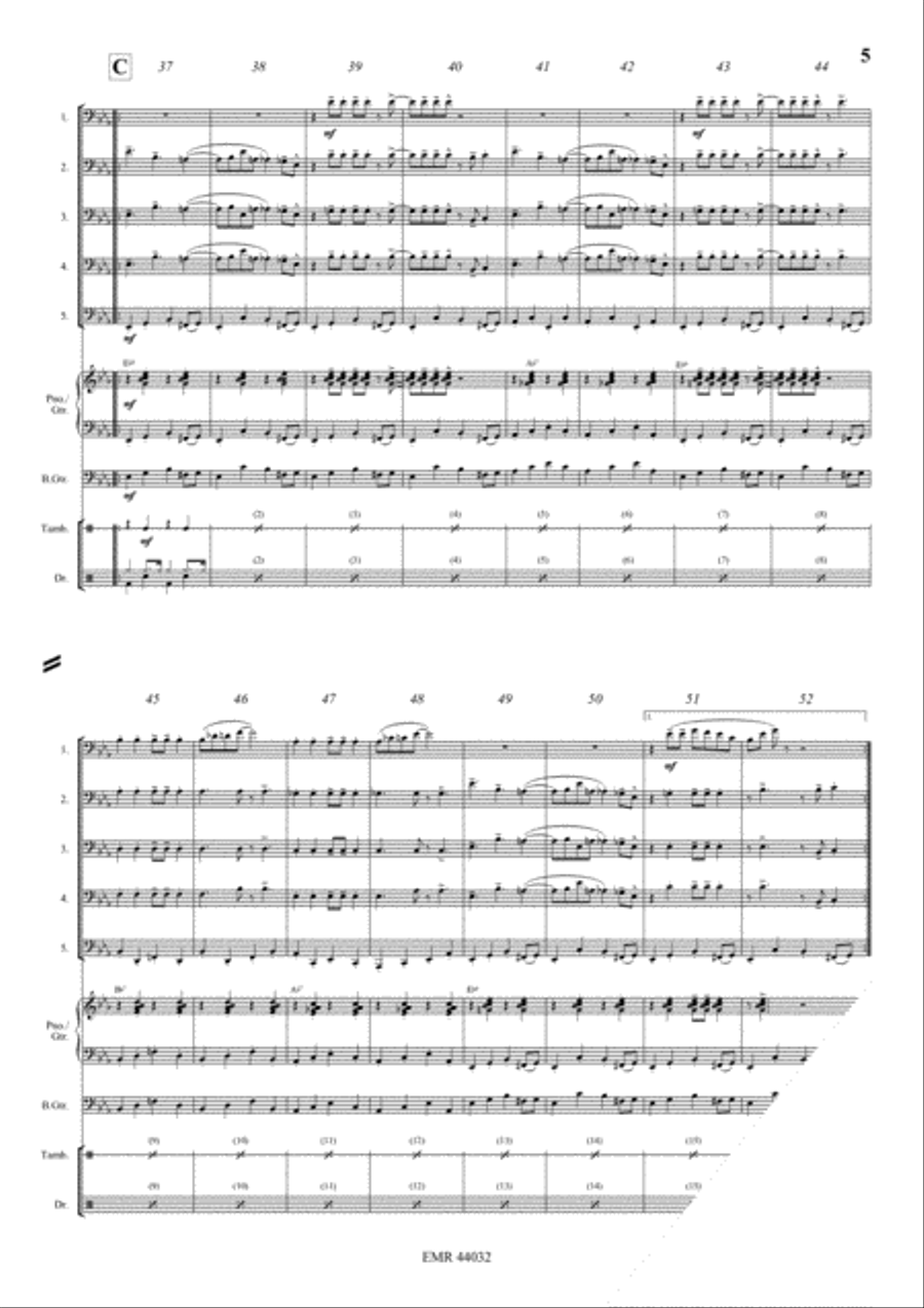 Rockin' All Night Trombone scores gallery preview page 5