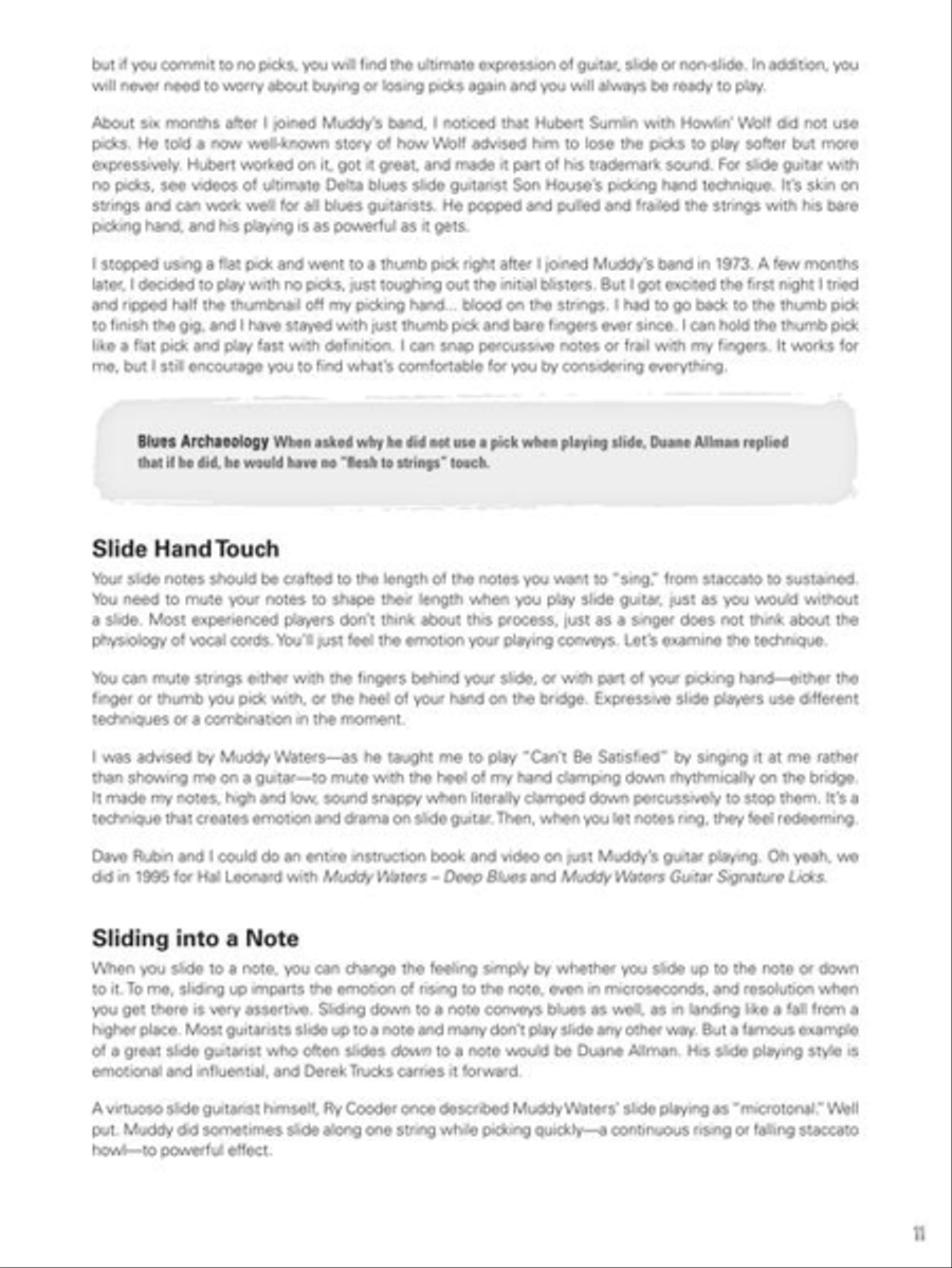 Chicago Blues Slide Guitar Electric Guitar scores gallery preview page 11