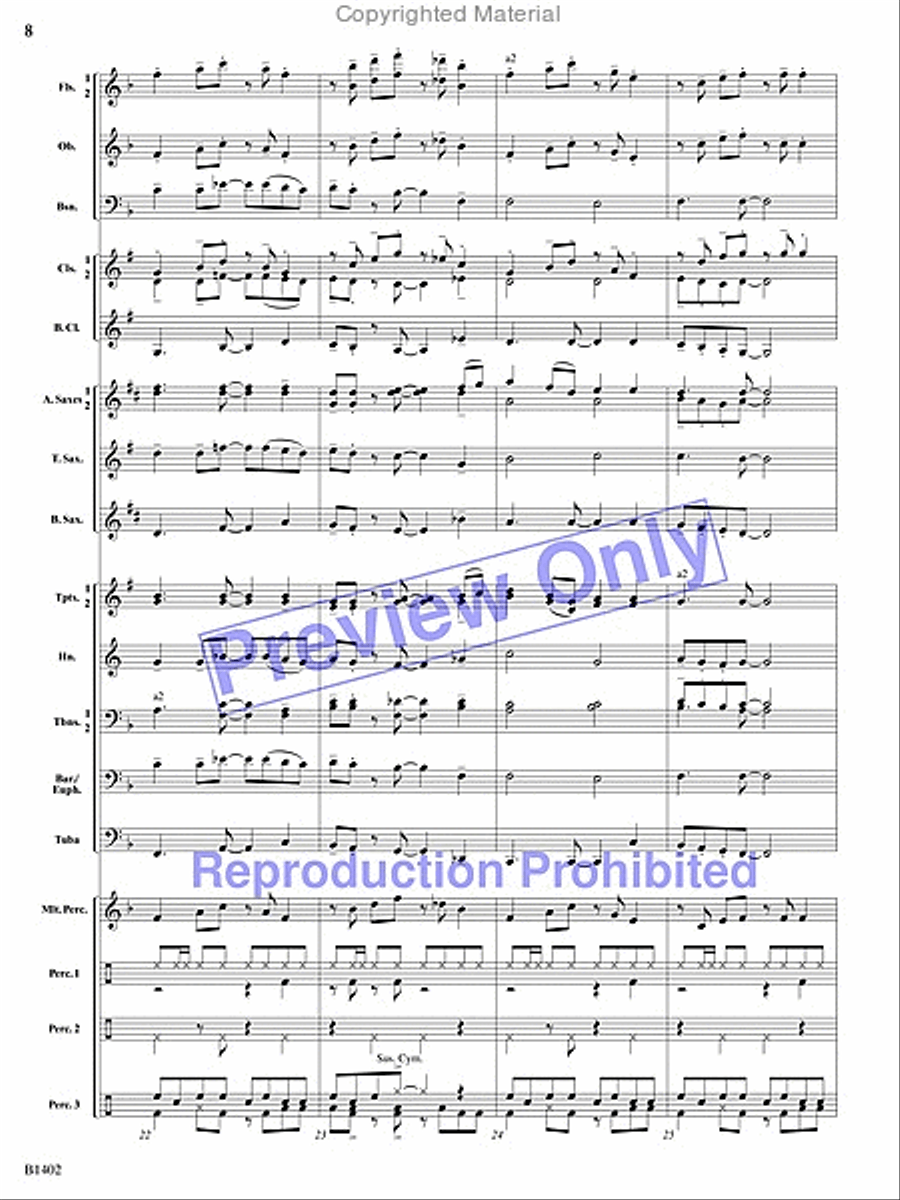 A Jammin' Caribbean Christmas Concert Band scores gallery preview page 29